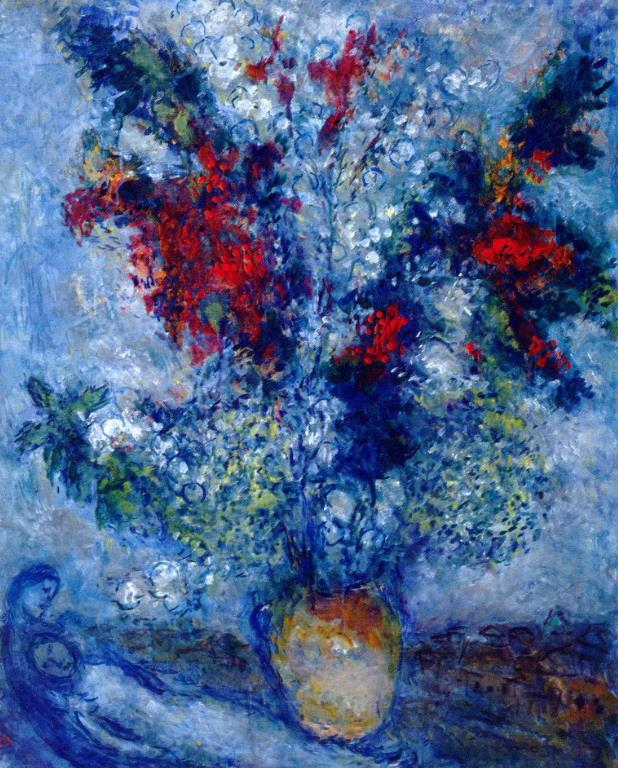Bouquet de fleurs contemporain Marc Chagall Peintures à l'huile